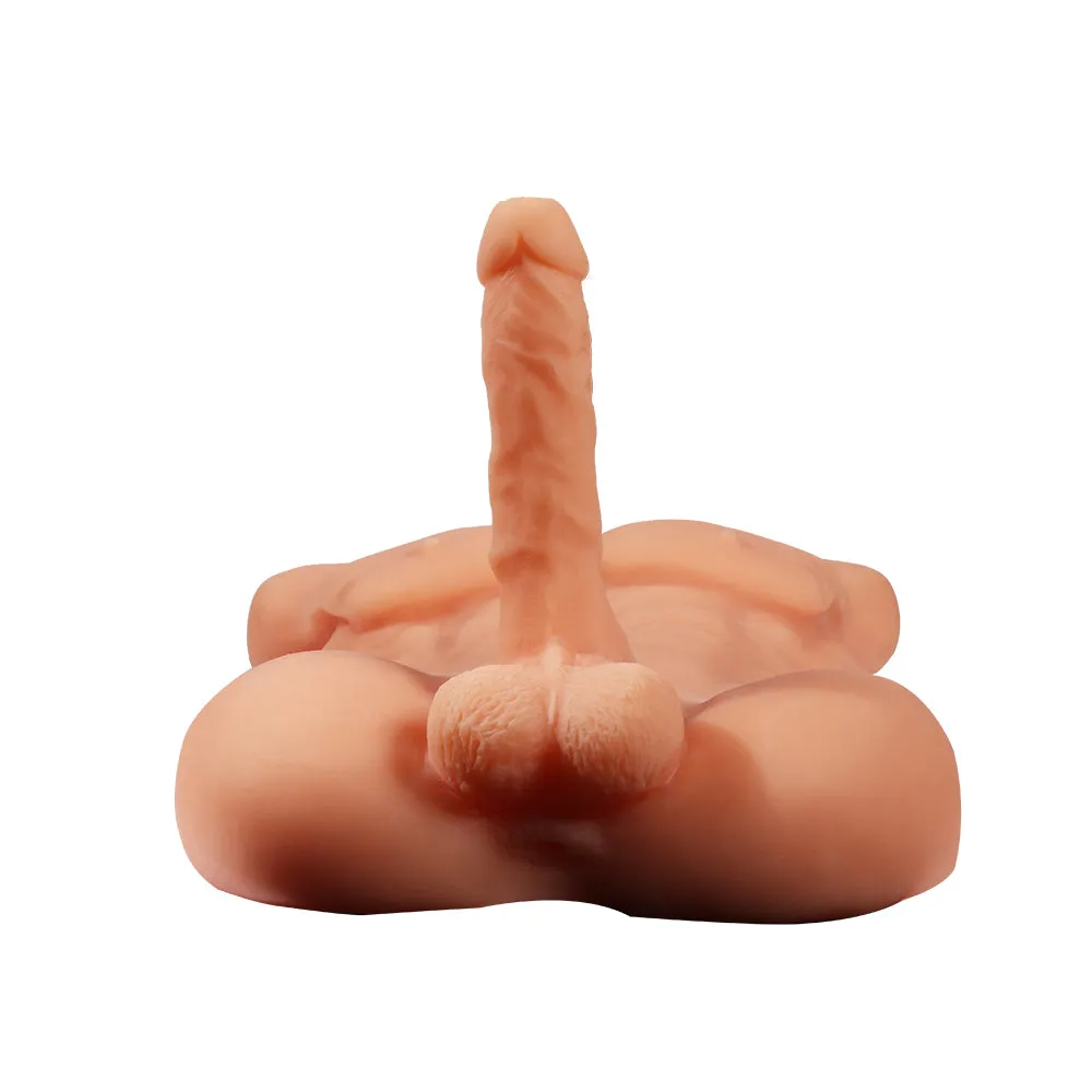 Daniel Realistic Male Sex Doll Torso With 6" Dildo