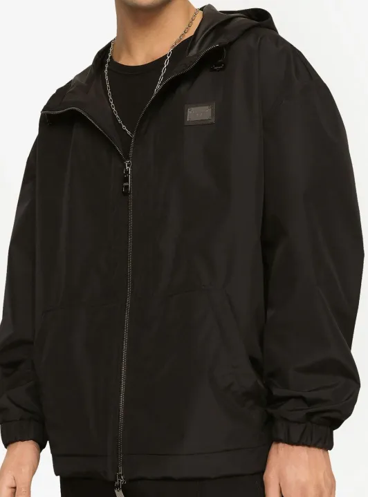Dolce & Gabbana logo-tag hooded jacket