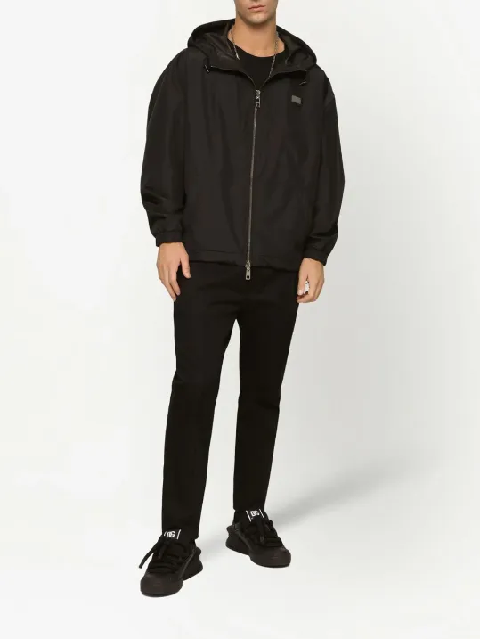 Dolce & Gabbana logo-tag hooded jacket