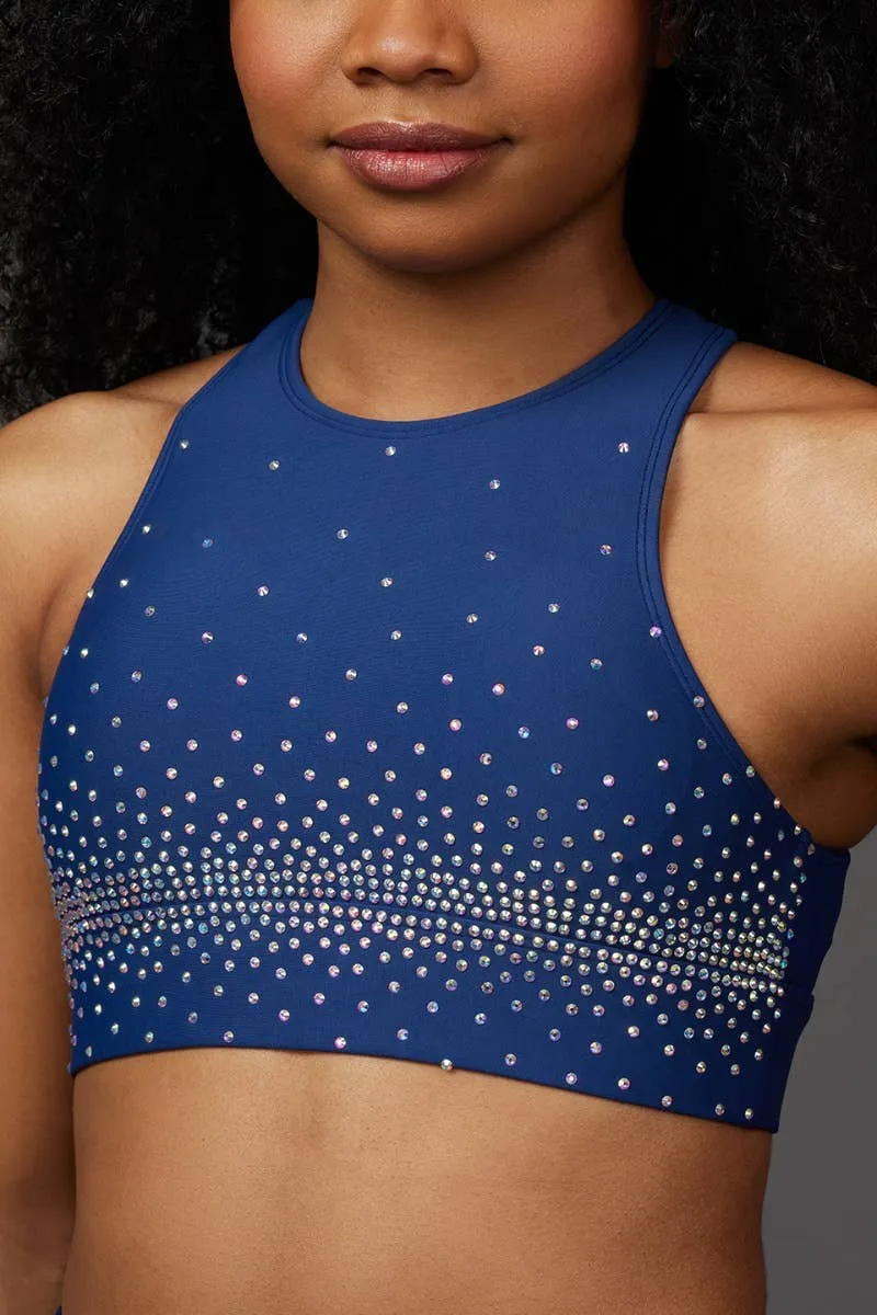 Dolce Sports Bra in Navy Crystal