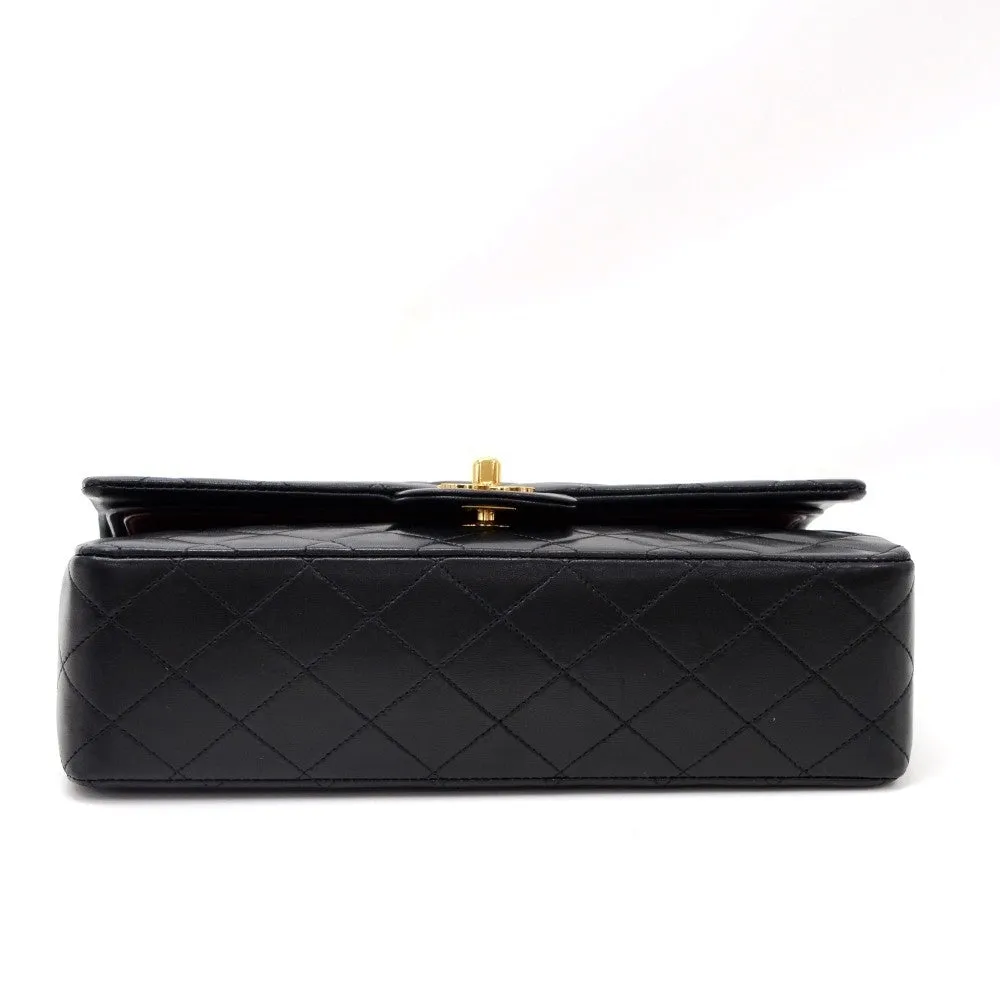 Double Flap Quilted Lambskin Leather Bag