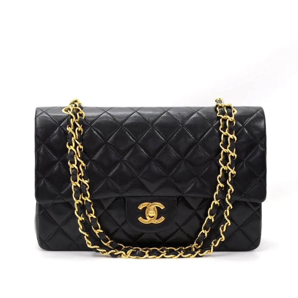 Double Flap Quilted Lambskin Leather Bag