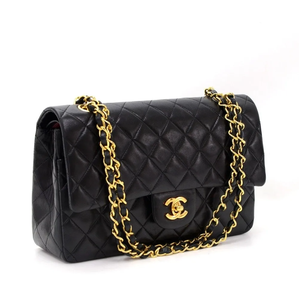 Double Flap Quilted Lambskin Leather Bag