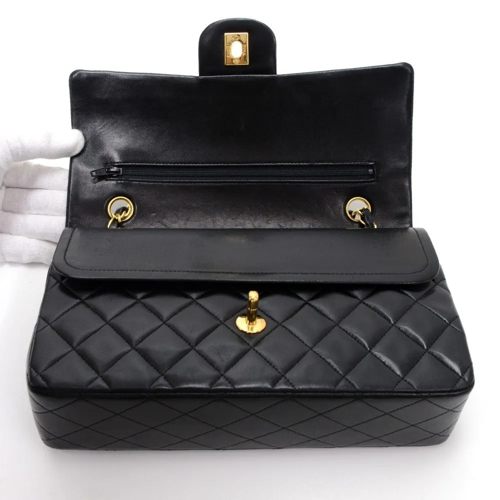 Double Flap Quilted Lambskin Leather Bag