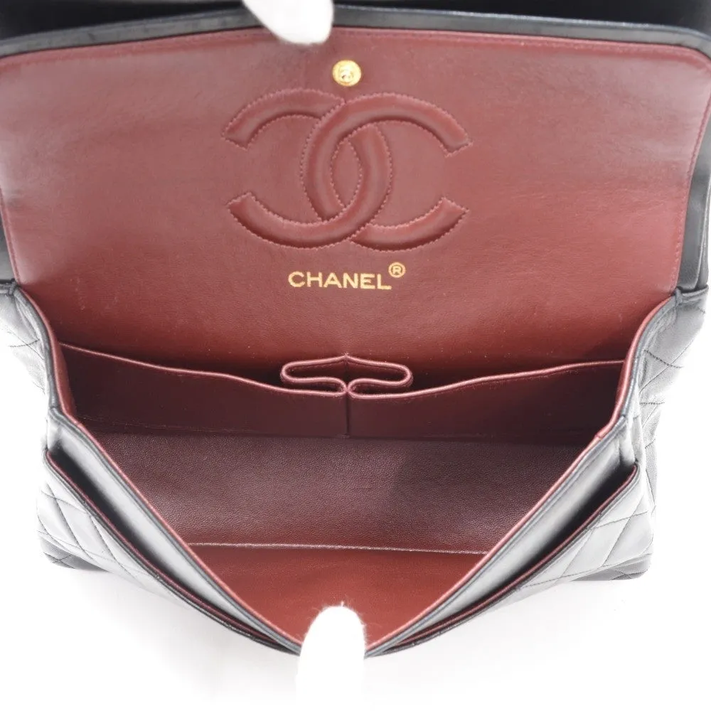 Double Flap Quilted Lambskin Leather Bag