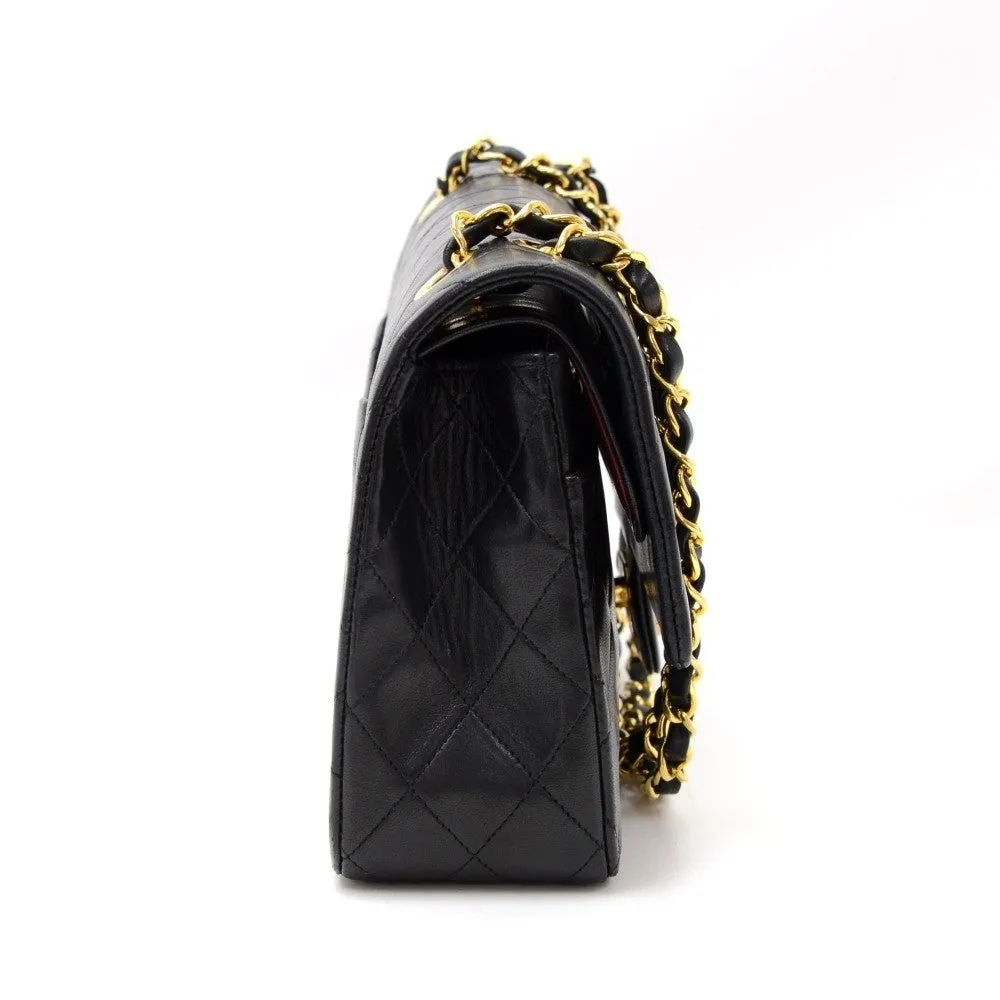 Double Flap Quilted Lambskin Leather Bag