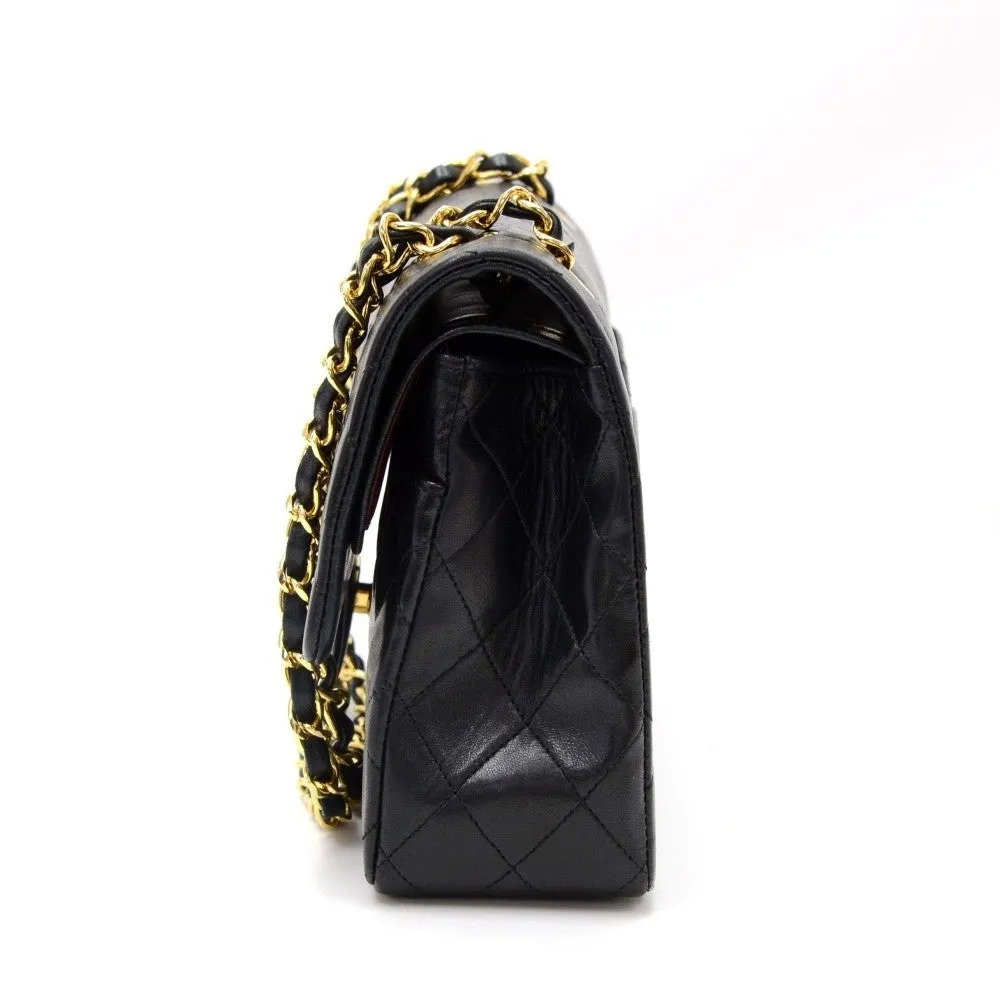 Double Flap Quilted Lambskin Leather Bag