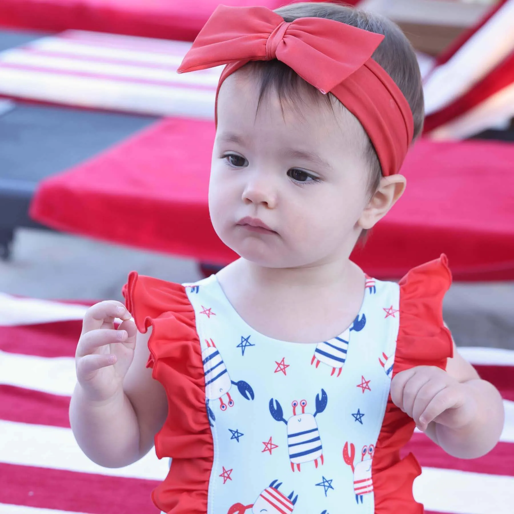 Double Ruffle One Piece | Crabby Cutie