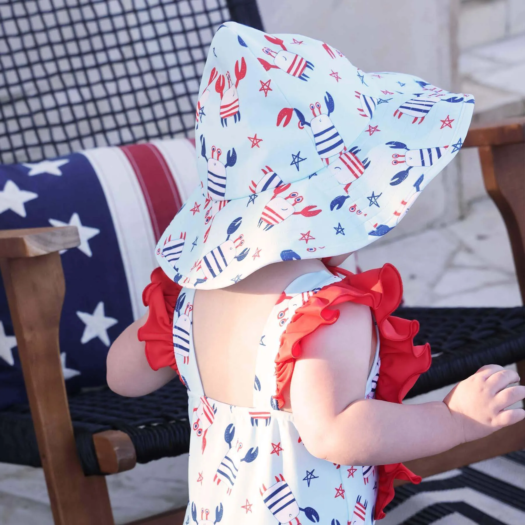 Double Ruffle One Piece | Crabby Cutie