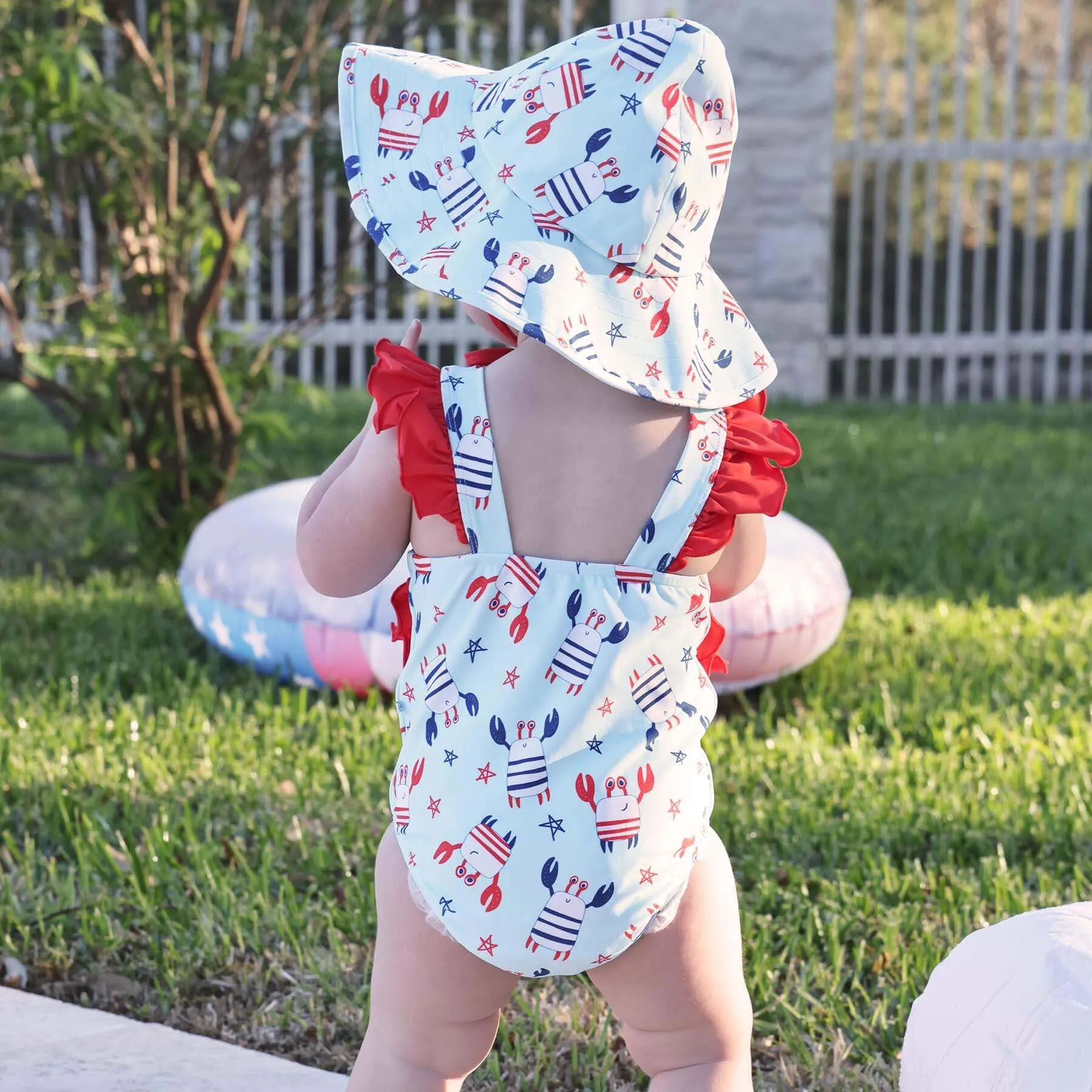 Double Ruffle One Piece | Crabby Cutie