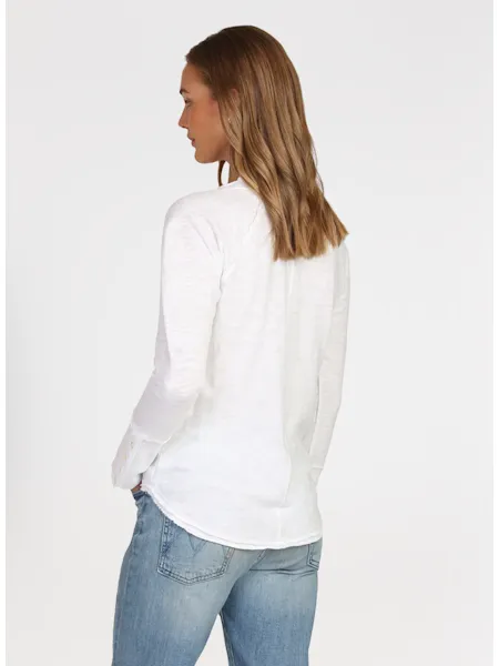 DYLAN BY TRUE GRIT SHANE RAGLAN TEE - WHITE - E1W125TCS1WHT