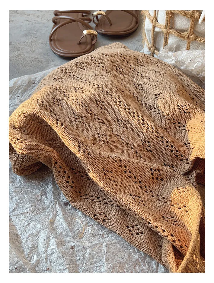 Elena Handbags Retro Cotton Knitted Shoulder Bag