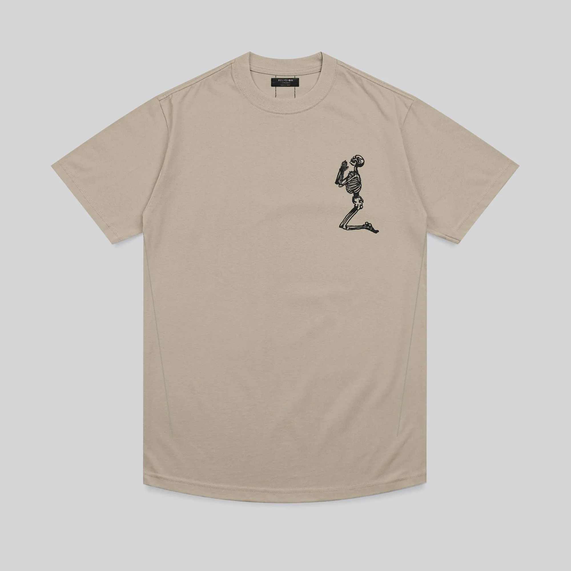 ESSENTIAL BIG SKELETON FAWN T-SHIRT