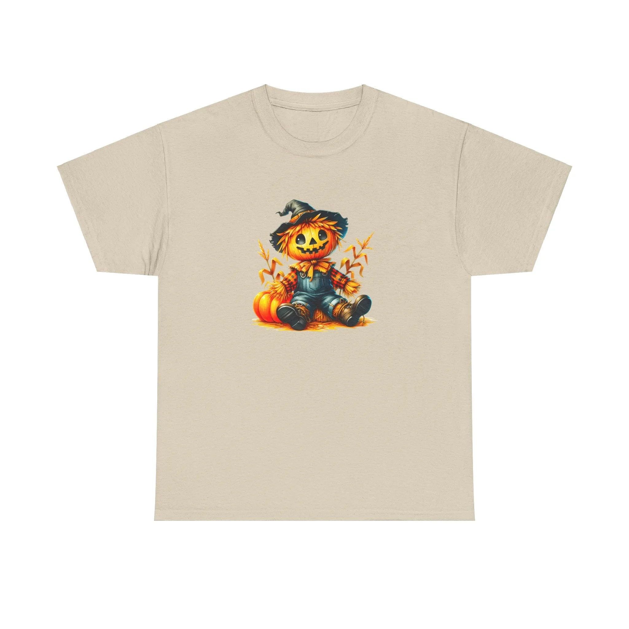 Fall Scarecrow Unisex Heavy Cotton Tee