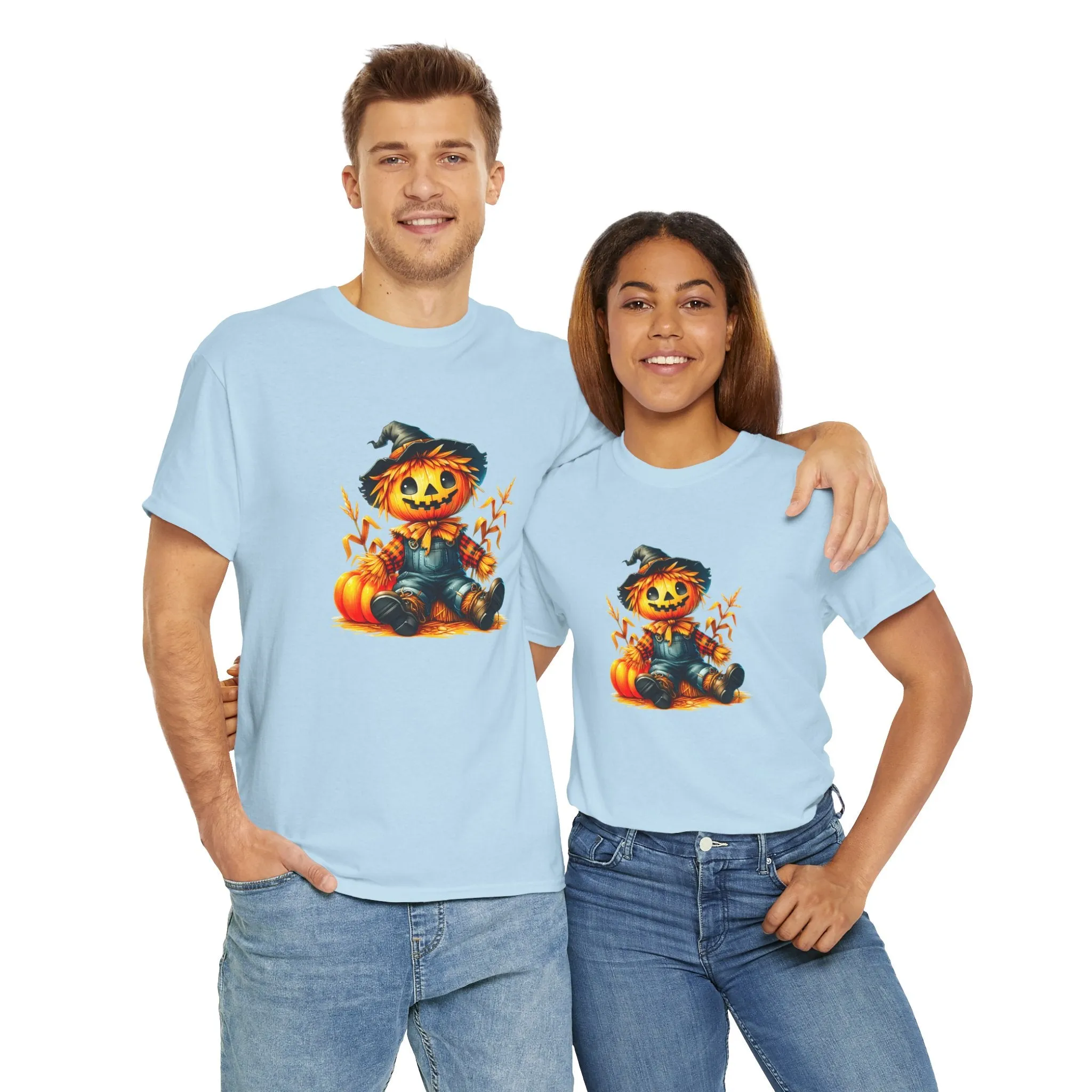 Fall Scarecrow Unisex Heavy Cotton Tee