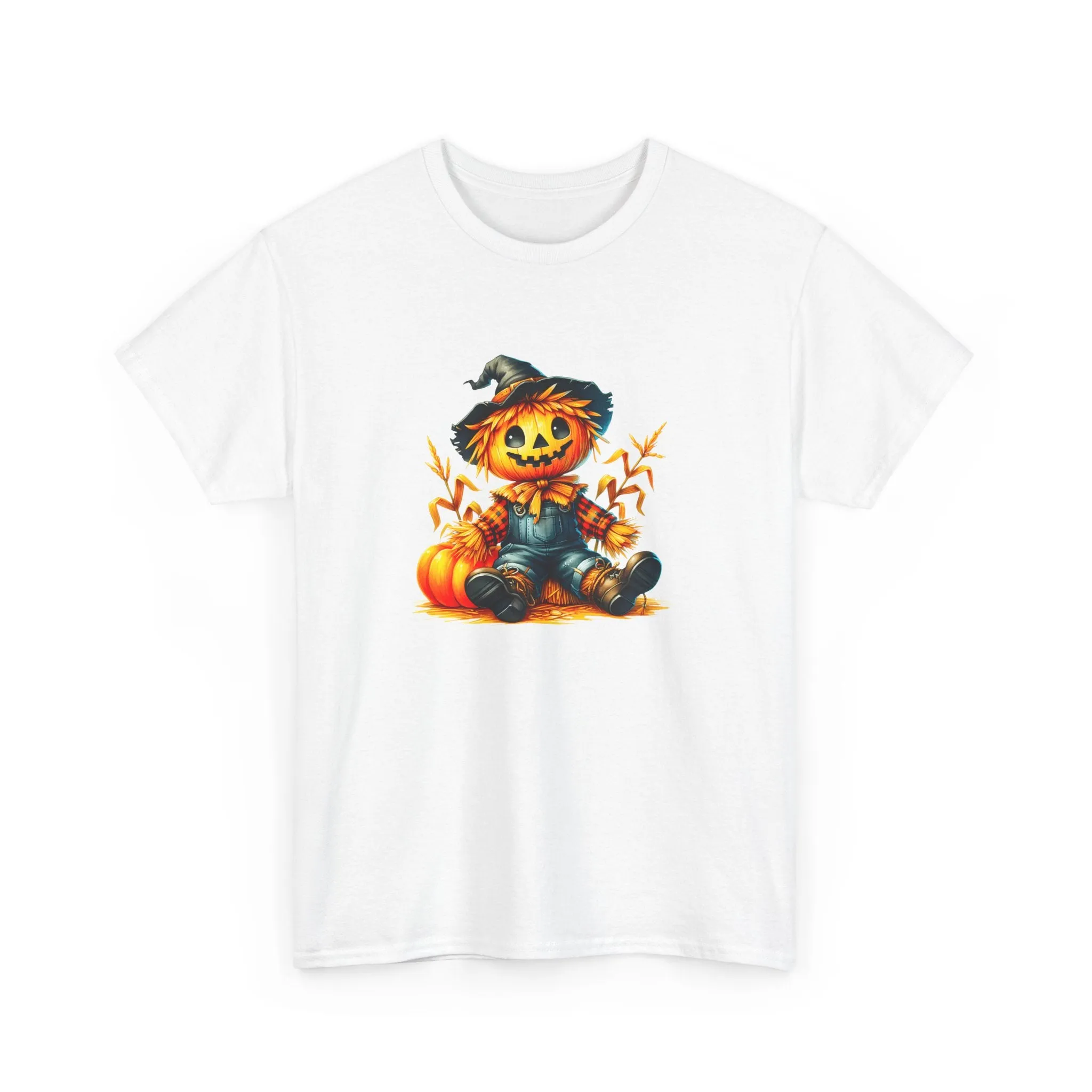 Fall Scarecrow Unisex Heavy Cotton Tee