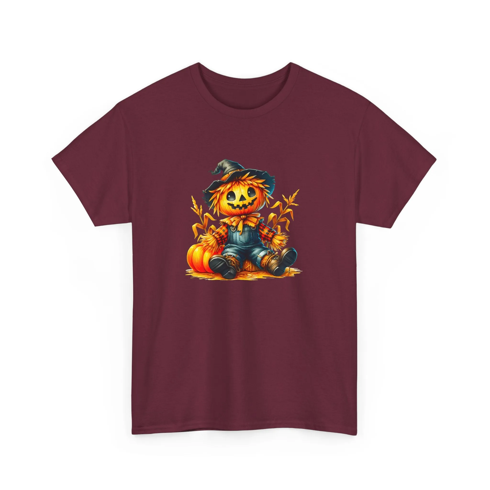 Fall Scarecrow Unisex Heavy Cotton Tee