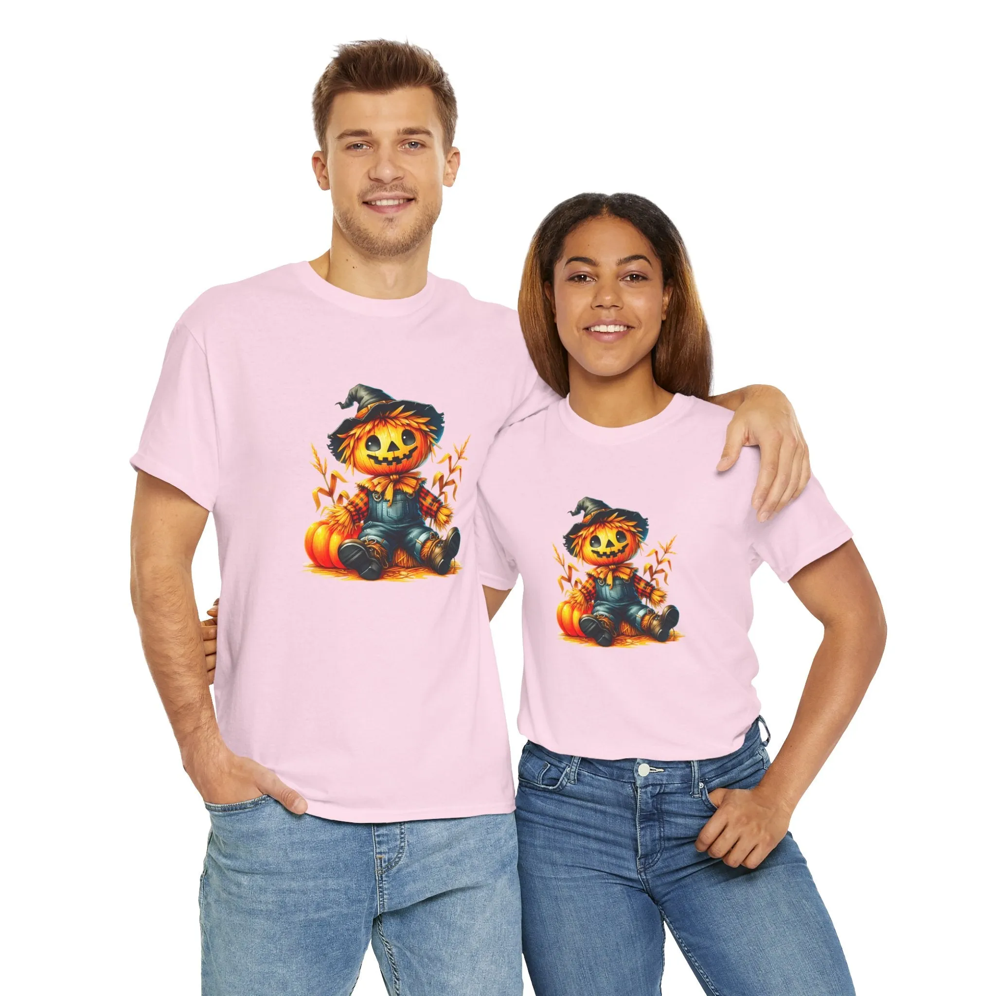 Fall Scarecrow Unisex Heavy Cotton Tee