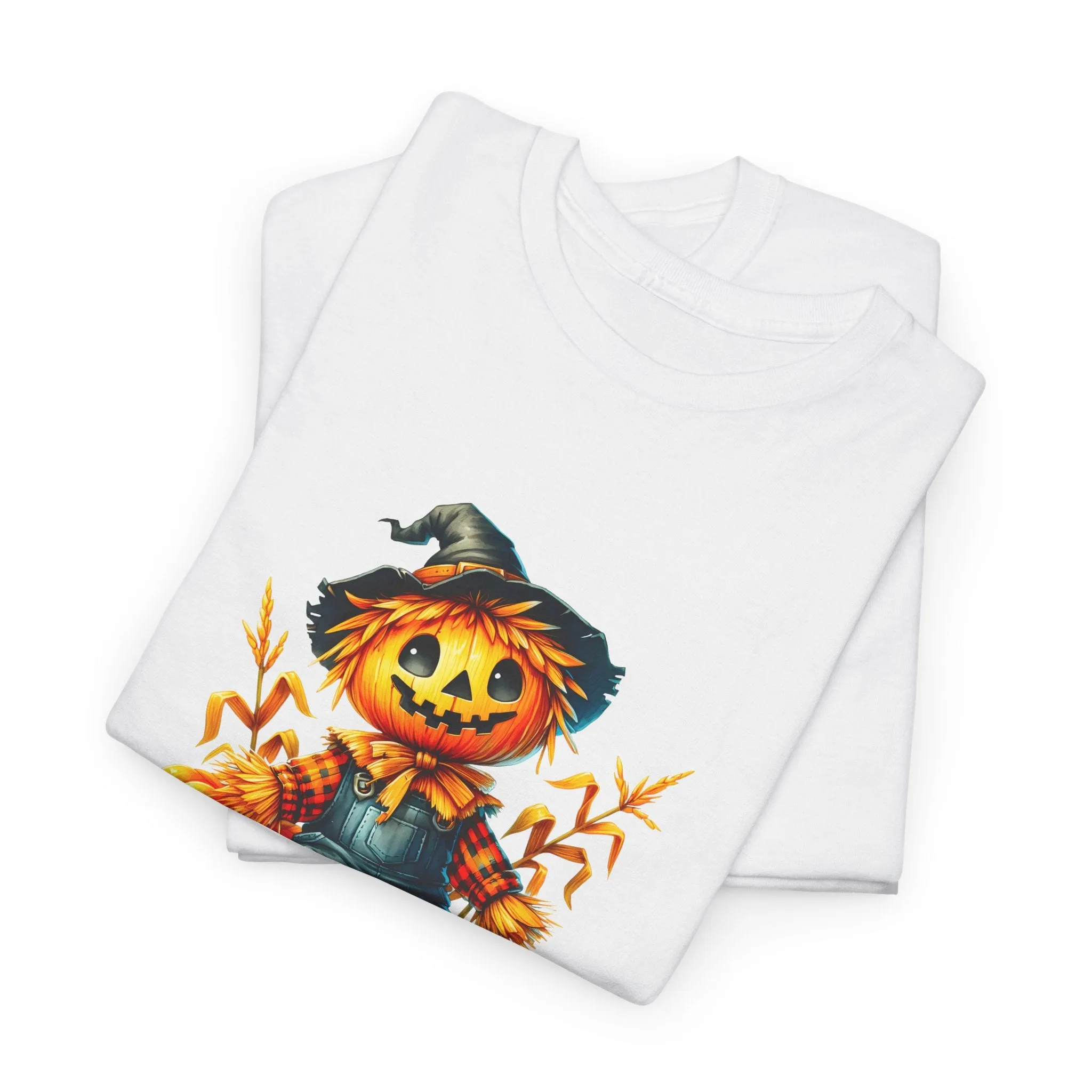 Fall Scarecrow Unisex Heavy Cotton Tee