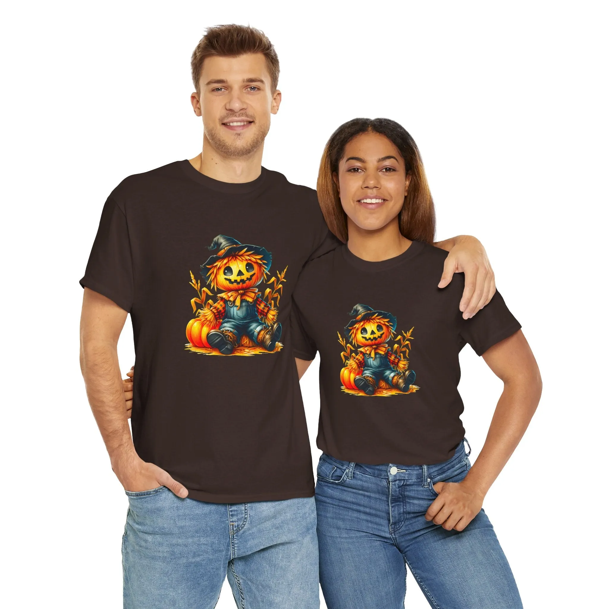 Fall Scarecrow Unisex Heavy Cotton Tee
