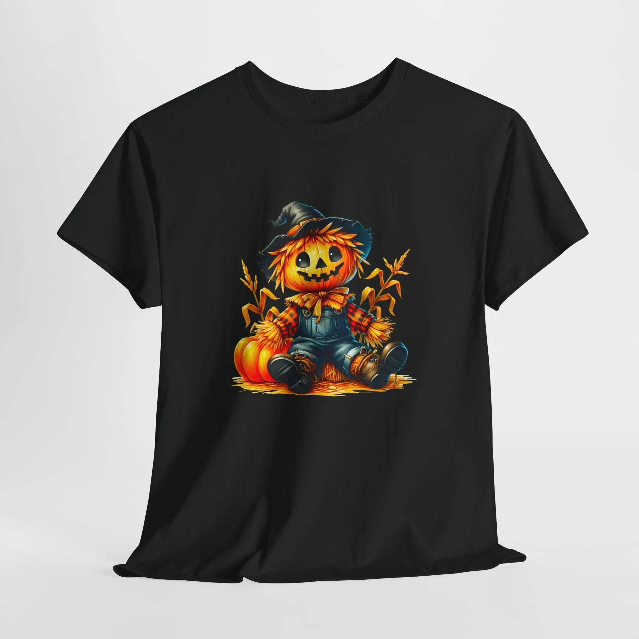 Fall Scarecrow Unisex Heavy Cotton Tee