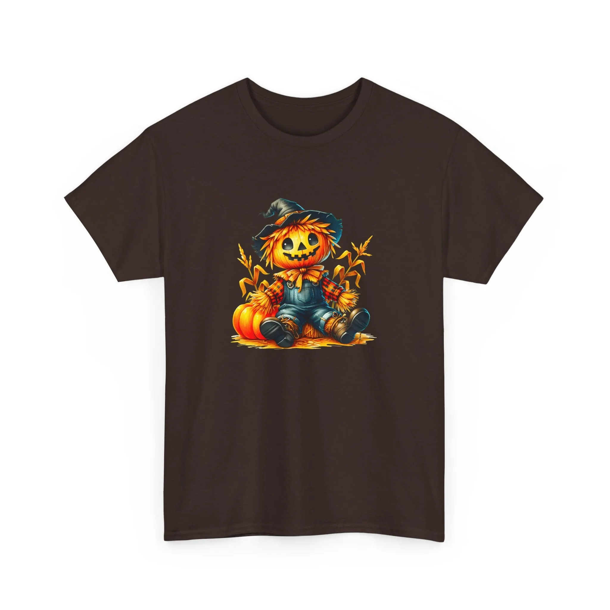 Fall Scarecrow Unisex Heavy Cotton Tee