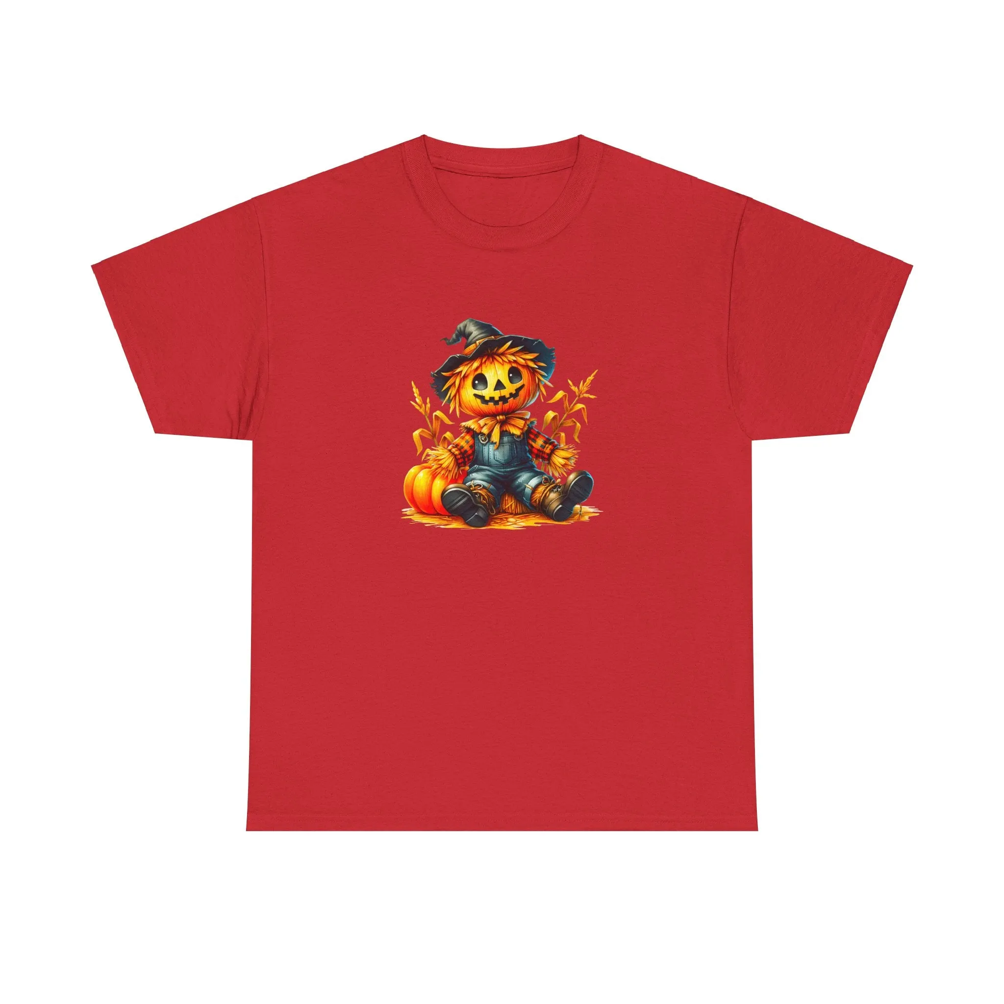 Fall Scarecrow Unisex Heavy Cotton Tee