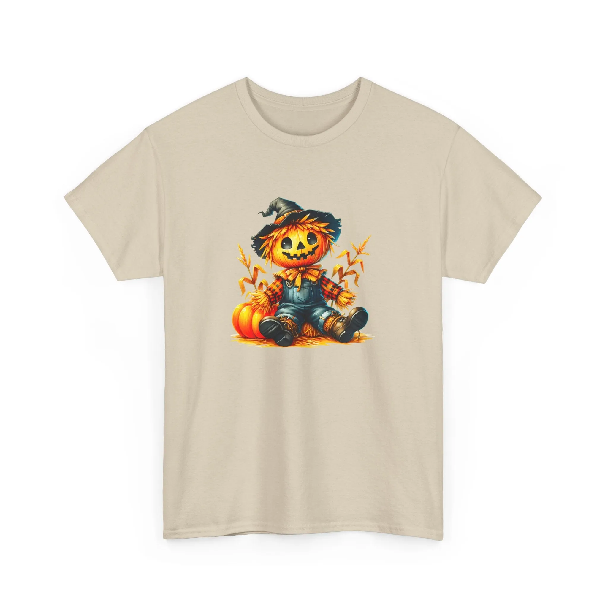 Fall Scarecrow Unisex Heavy Cotton Tee
