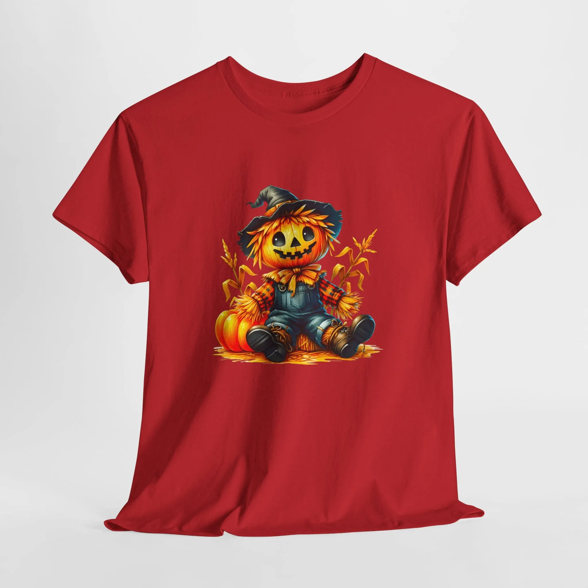 Fall Scarecrow Unisex Heavy Cotton Tee