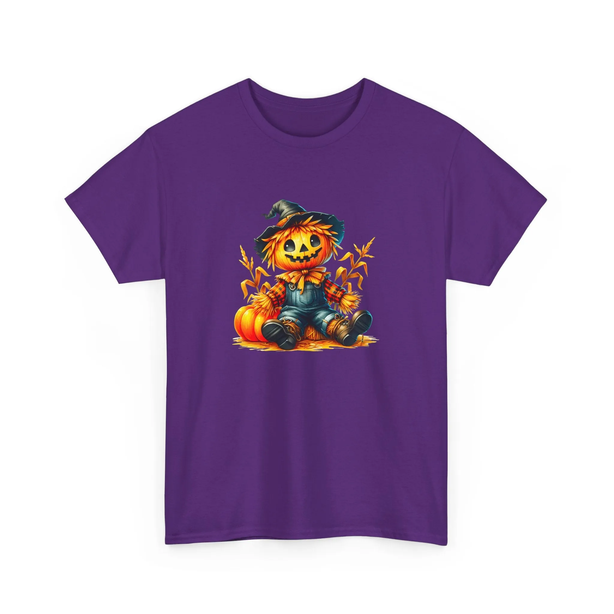 Fall Scarecrow Unisex Heavy Cotton Tee