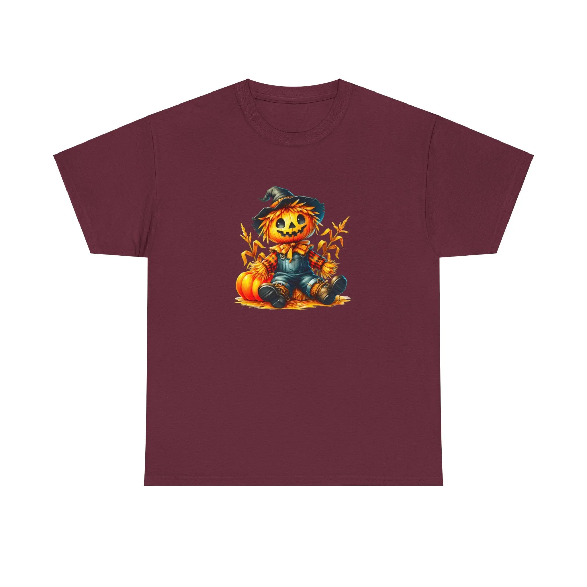 Fall Scarecrow Unisex Heavy Cotton Tee