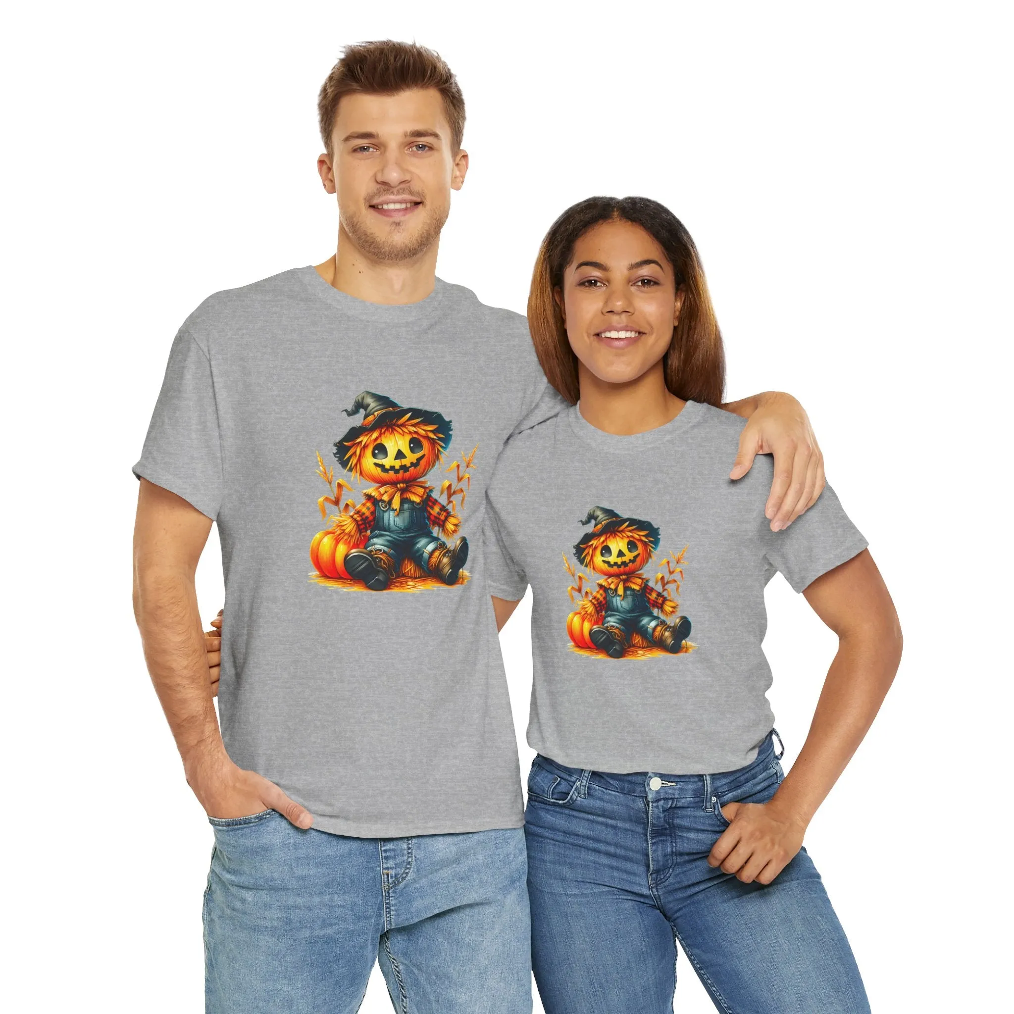 Fall Scarecrow Unisex Heavy Cotton Tee