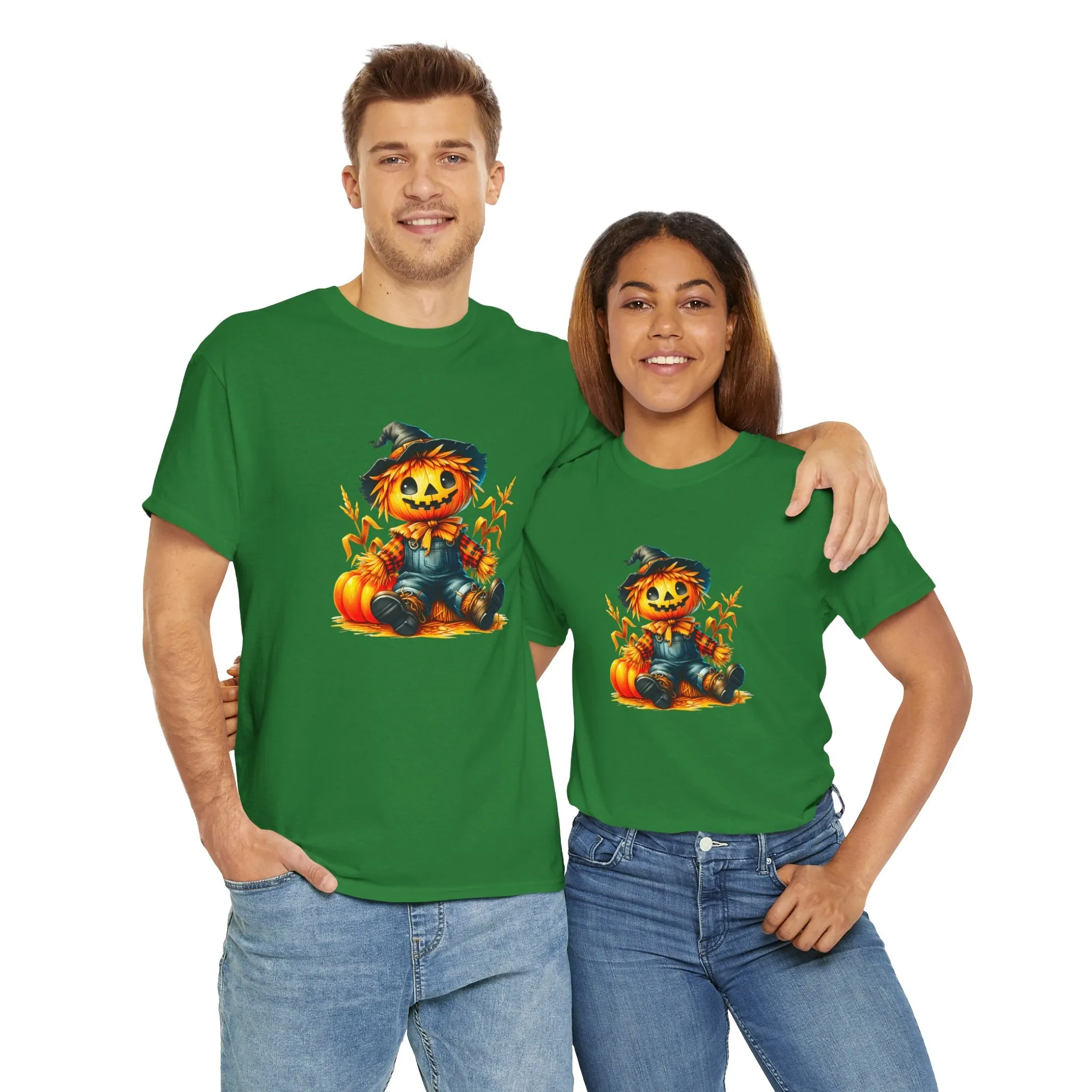 Fall Scarecrow Unisex Heavy Cotton Tee