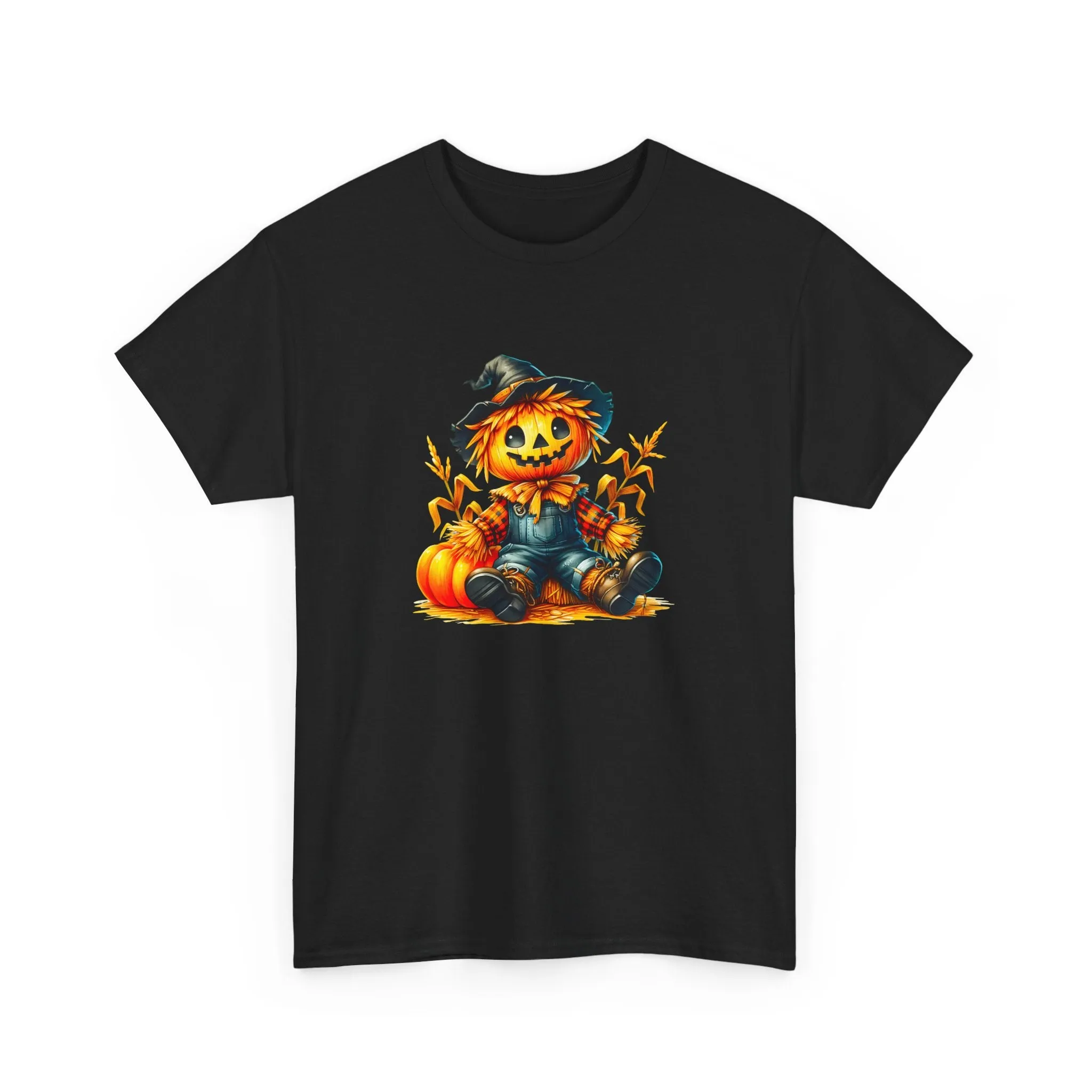 Fall Scarecrow Unisex Heavy Cotton Tee