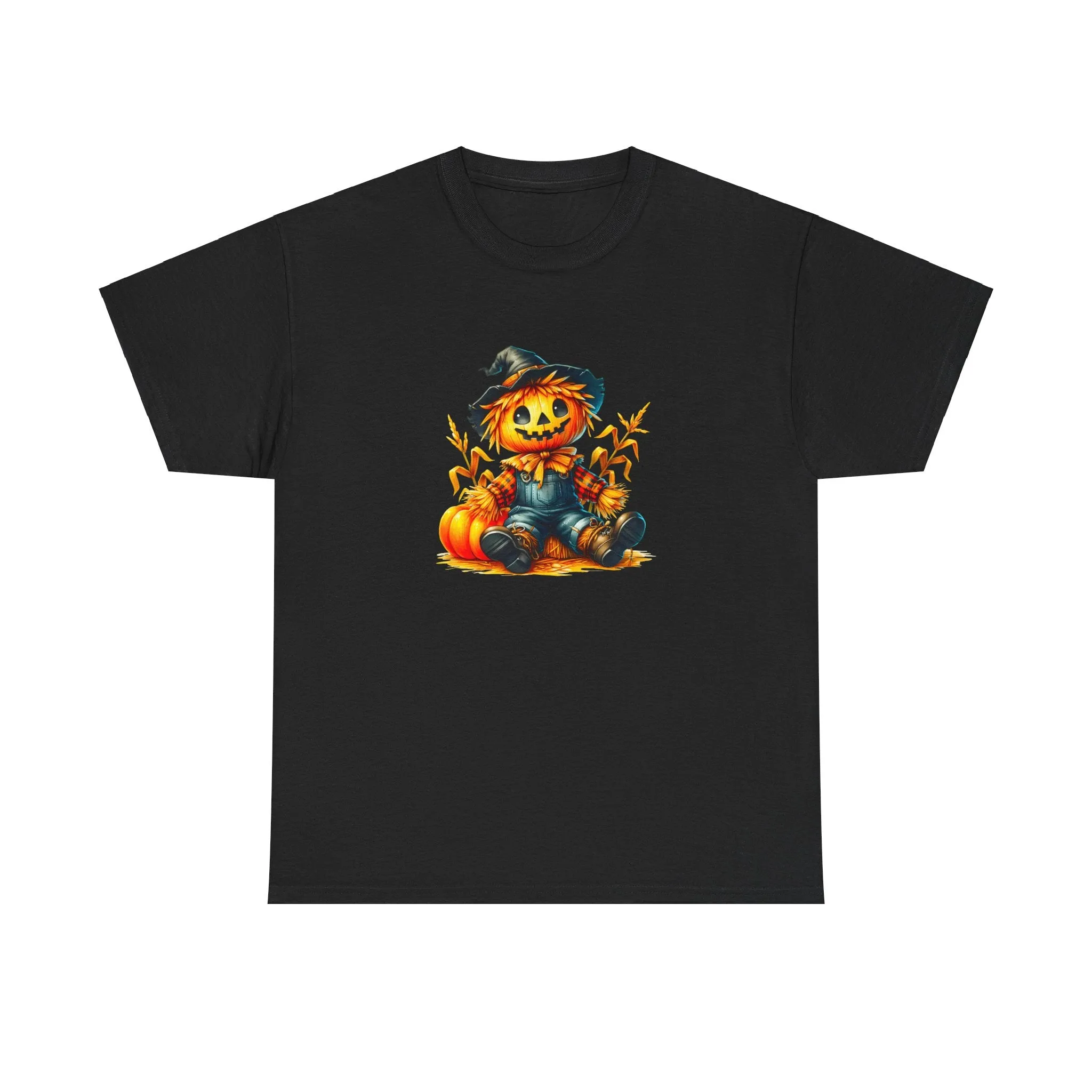 Fall Scarecrow Unisex Heavy Cotton Tee