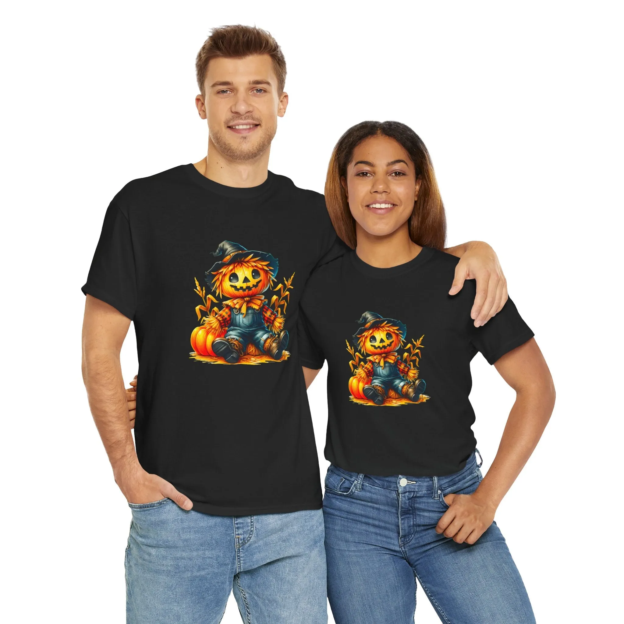 Fall Scarecrow Unisex Heavy Cotton Tee