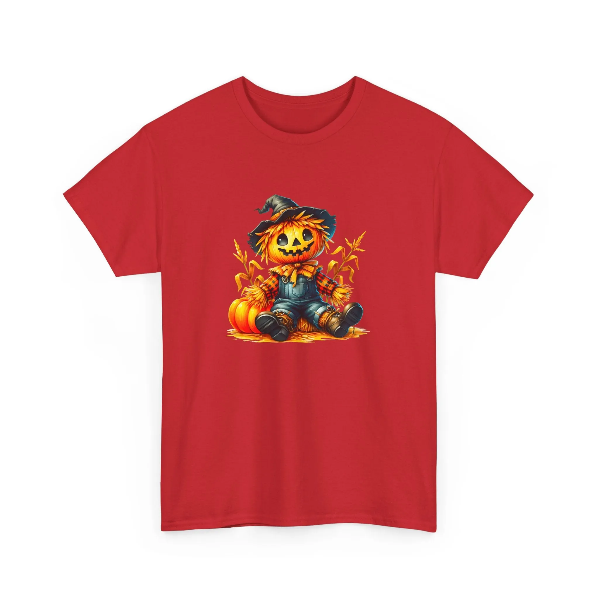 Fall Scarecrow Unisex Heavy Cotton Tee