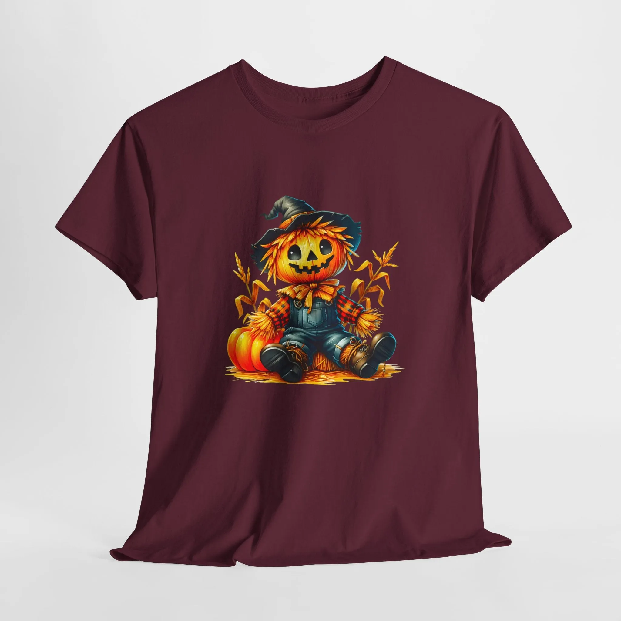Fall Scarecrow Unisex Heavy Cotton Tee