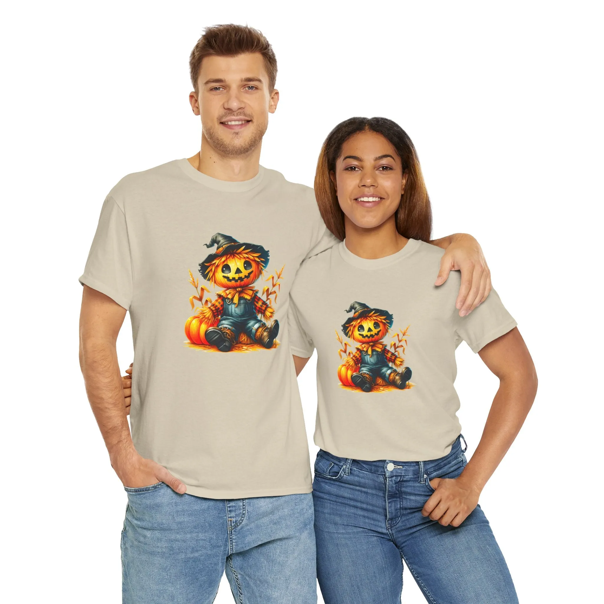 Fall Scarecrow Unisex Heavy Cotton Tee