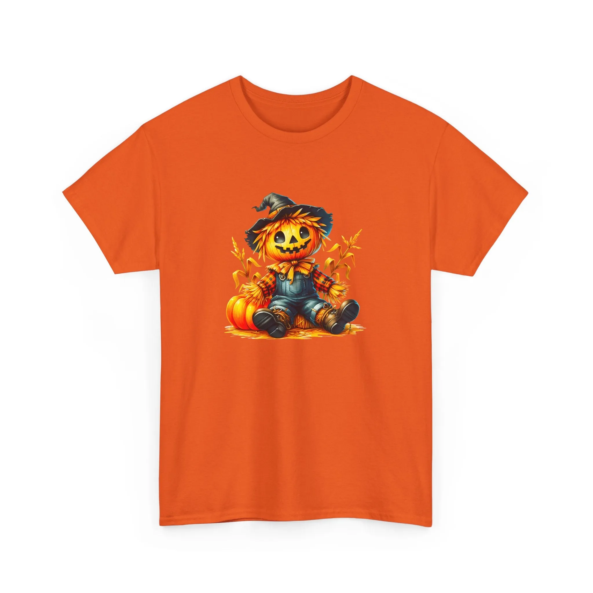 Fall Scarecrow Unisex Heavy Cotton Tee