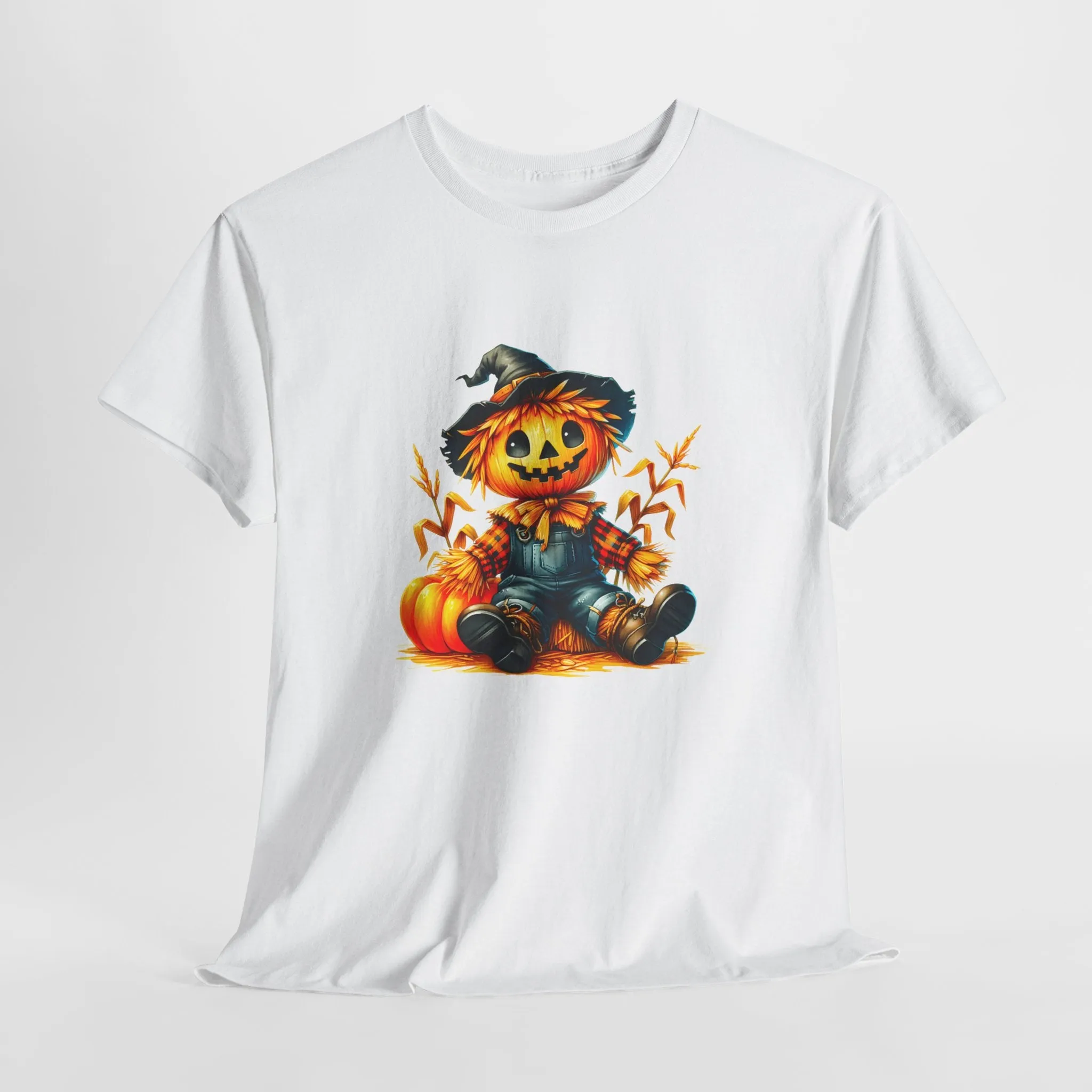 Fall Scarecrow Unisex Heavy Cotton Tee