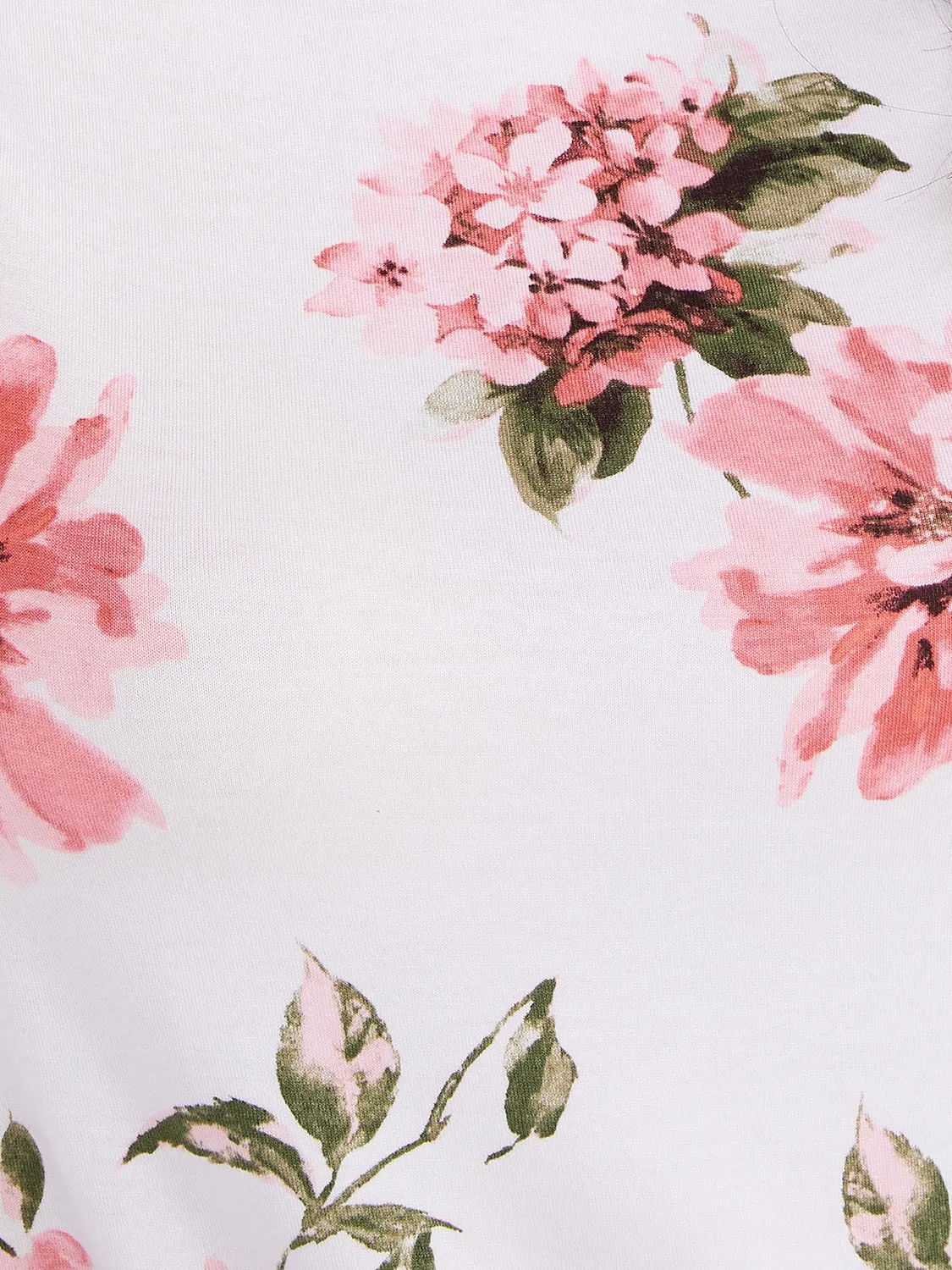 Floral Print Raglan Sleeve T-Shirt