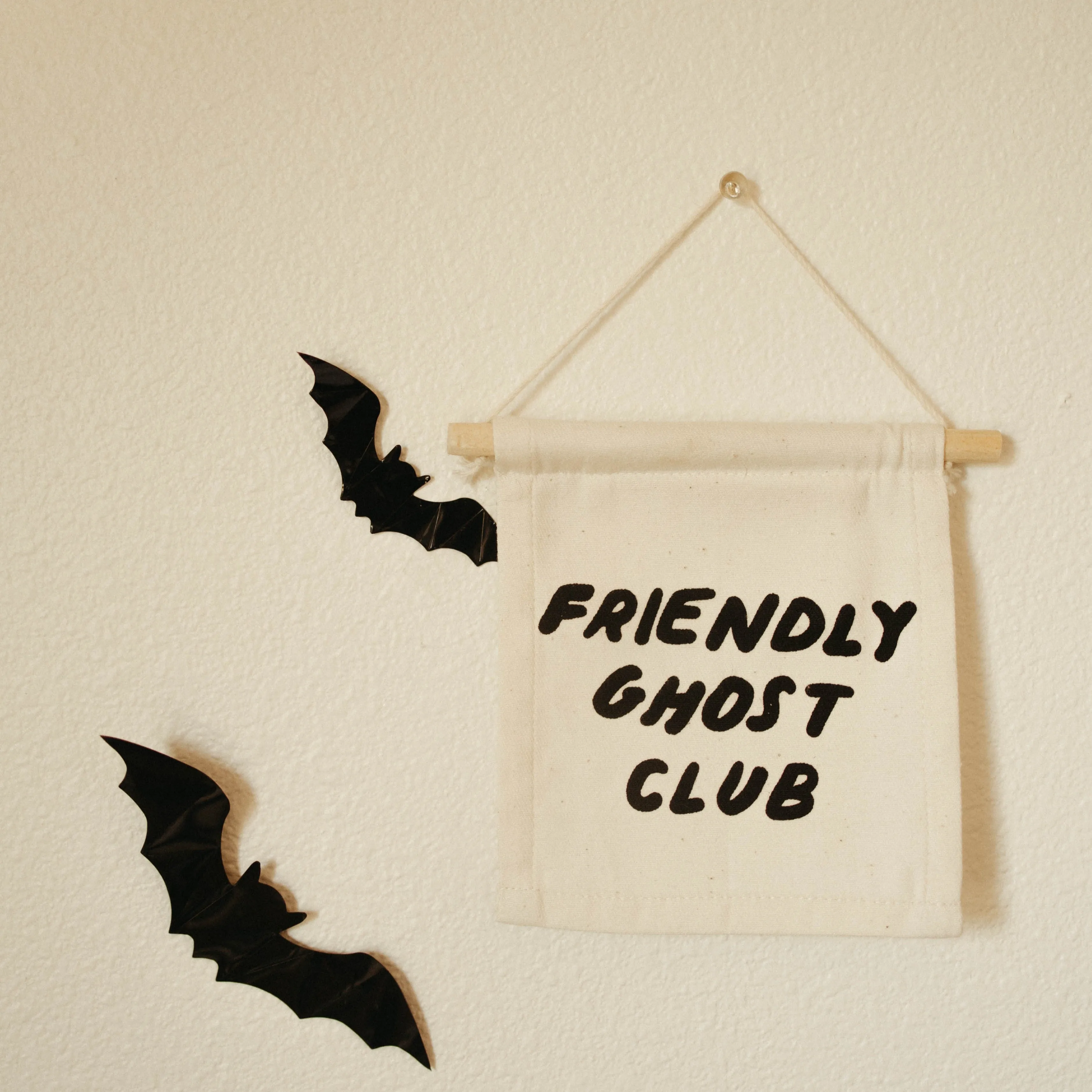 Friendly Ghost Club Hanging Sign