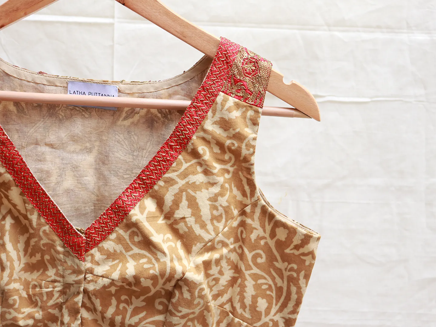 Granola yellow Hand embroidery blouse