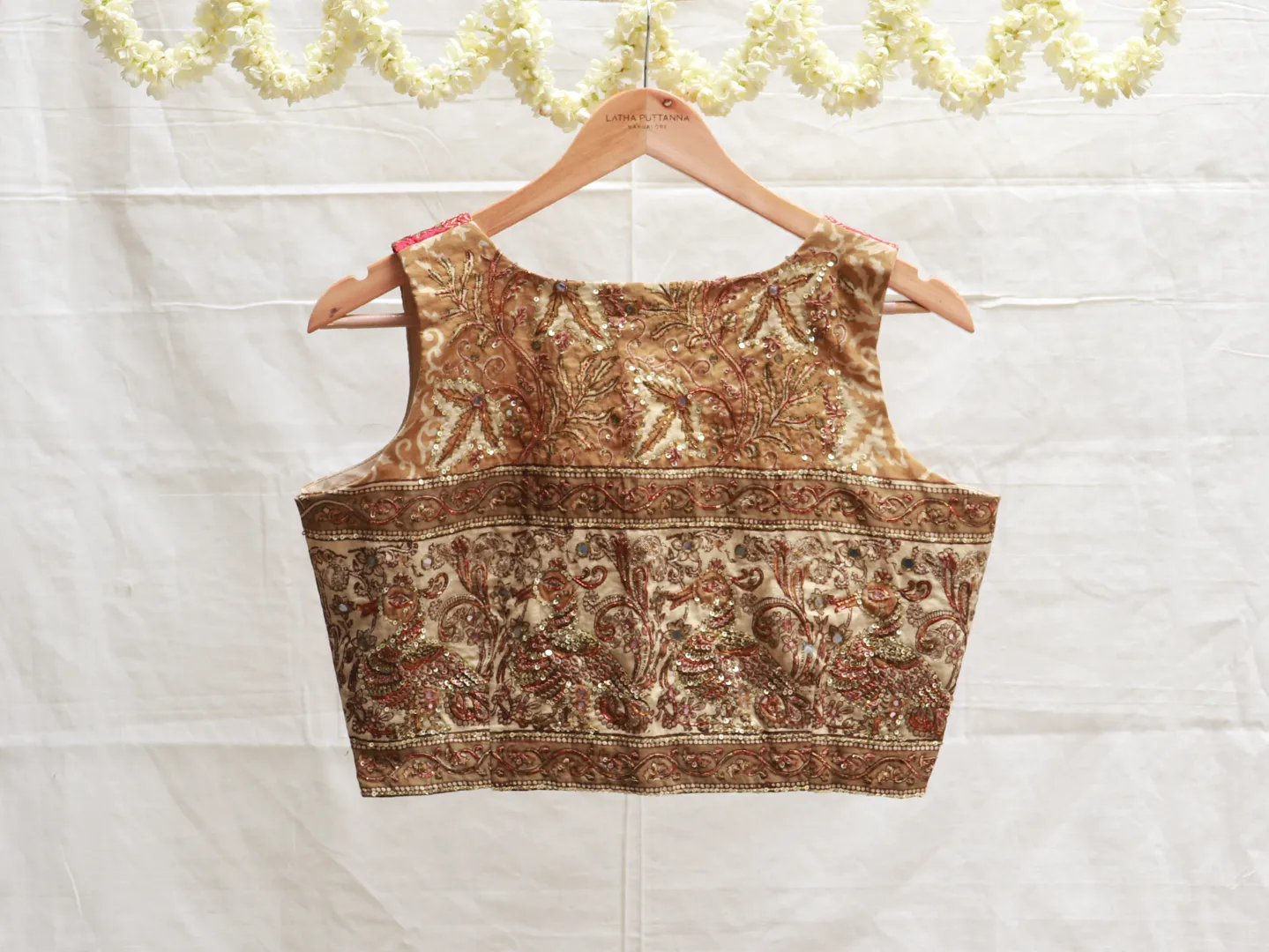 Granola yellow Hand embroidery blouse