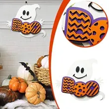 Halloween Ghosts Sign Halloween Ghost Doorplate Decoration Wall Hangings