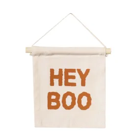 Hey Boo Hanging Sign