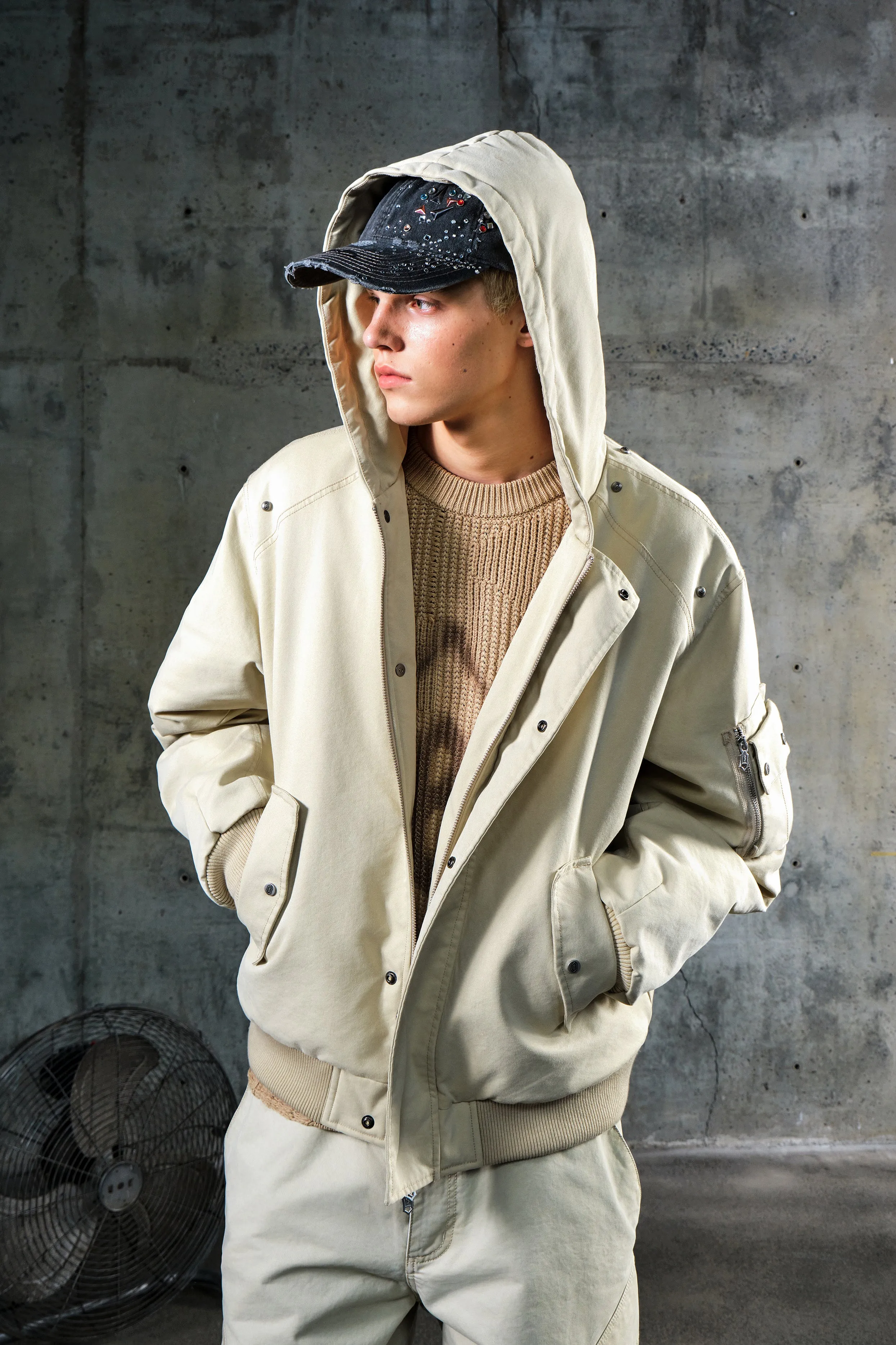 Hooded Loose Versatile Cotton Jacket