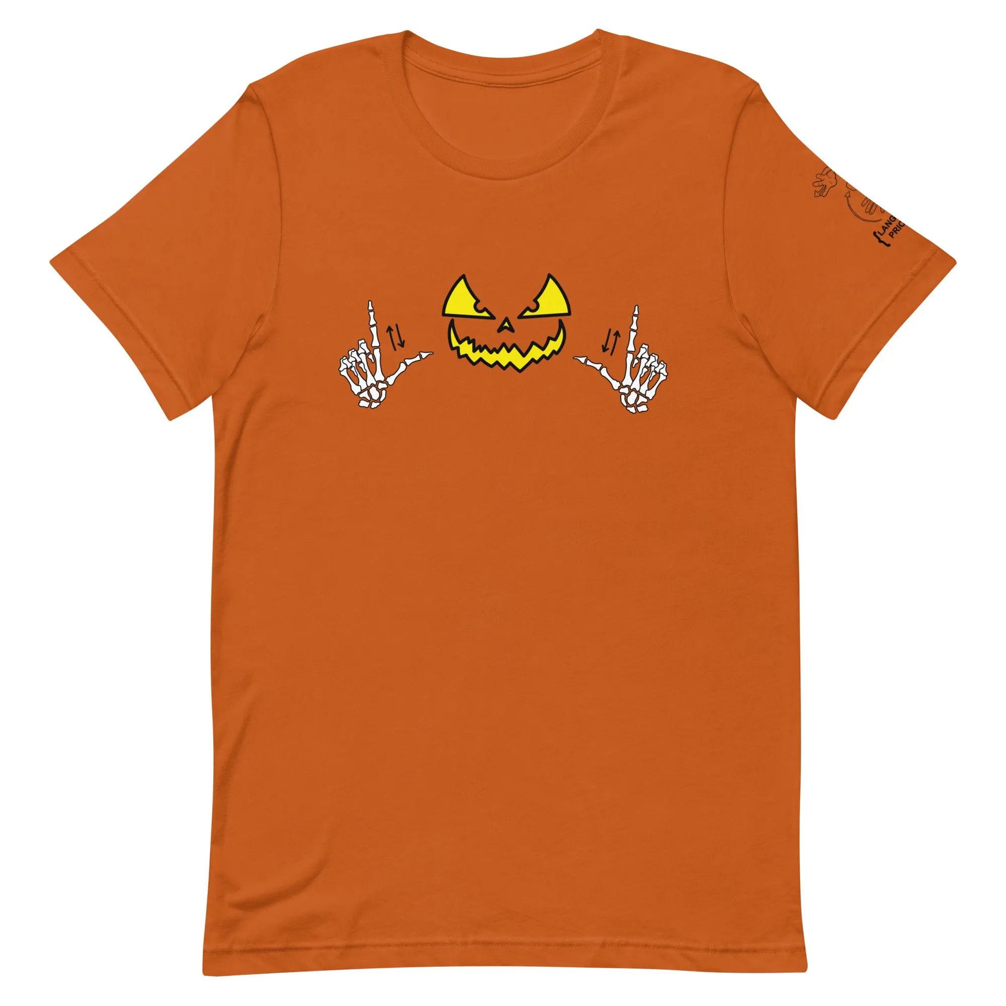 Jack-O-Lantern (ASL) Short Sleeve Tee [100% Cotton]