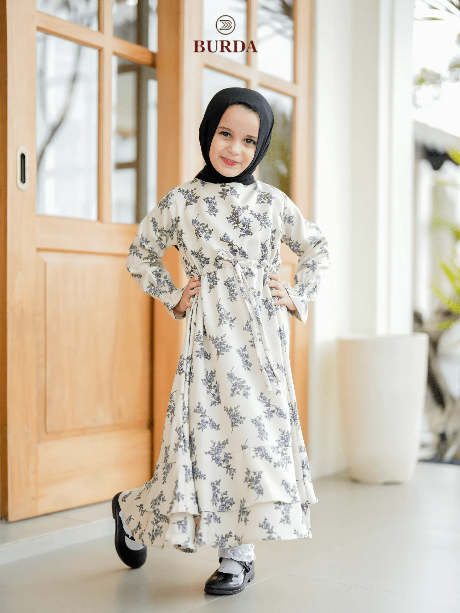 Kid's Bone Floral Dress